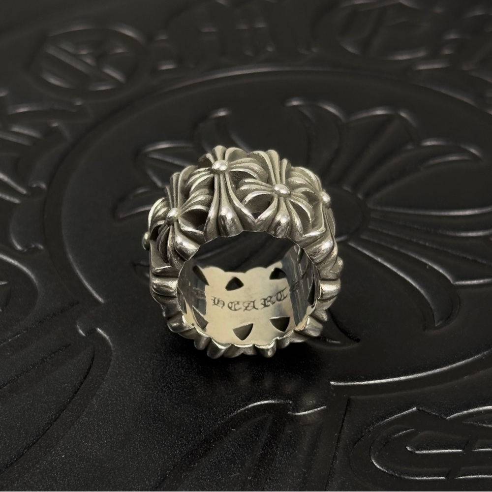 Chrome Hearts 925 Silver Cemetery Ring Size 7 US - Picture 4 of 11